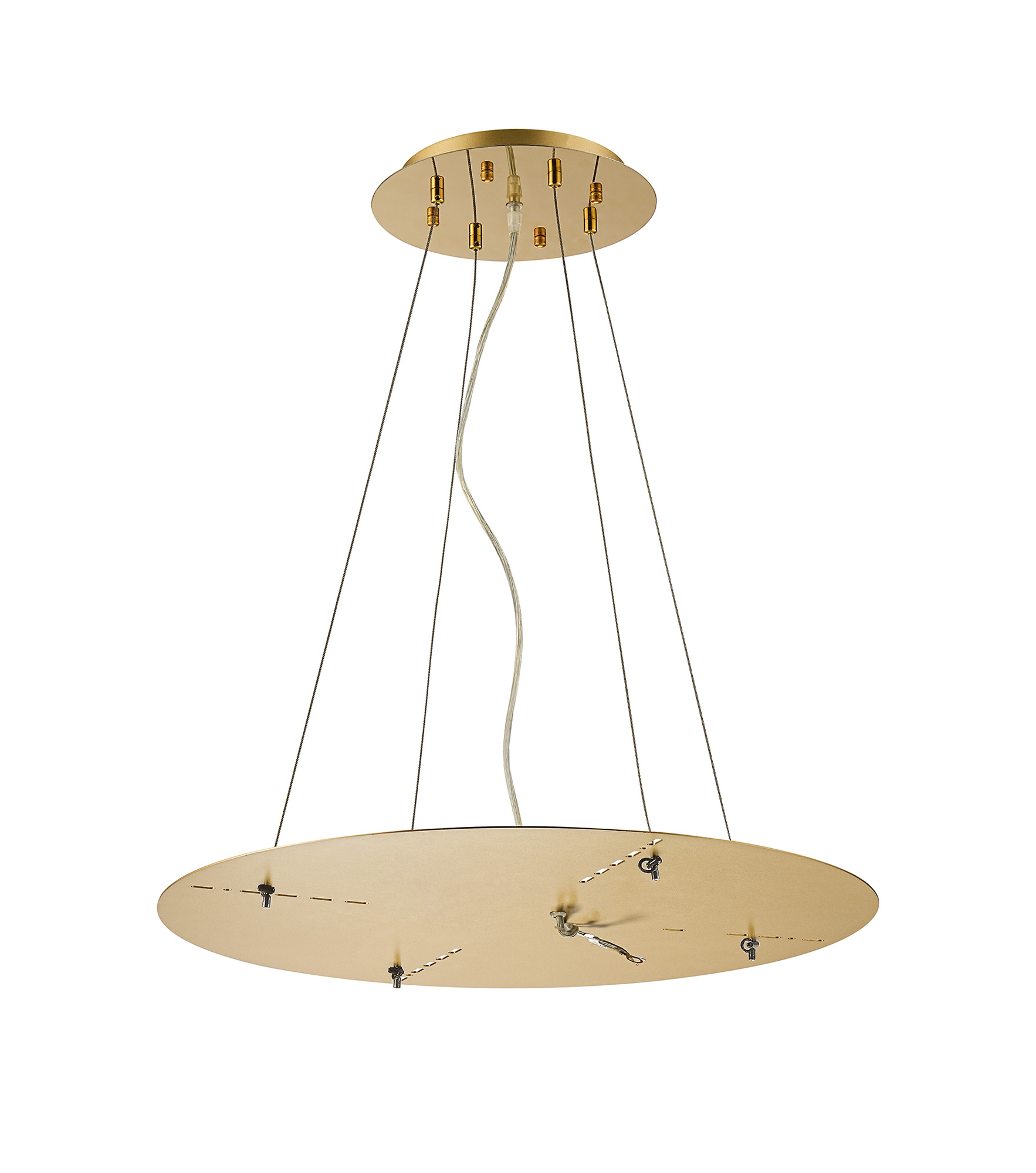 D0721  Lowan 590mm 3m Suspension Plate (Max Load 20kg) French Gold, Painted Gold